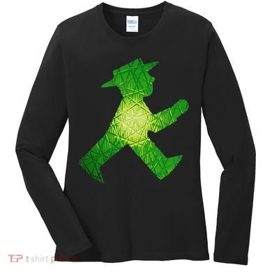 Green Traffic Light Man Ampelmann GrüN Women's Long Sleeve Shirt
