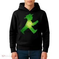 Green Traffic Light Man Ampelmann GrüN Kids Hoodie thumb 4