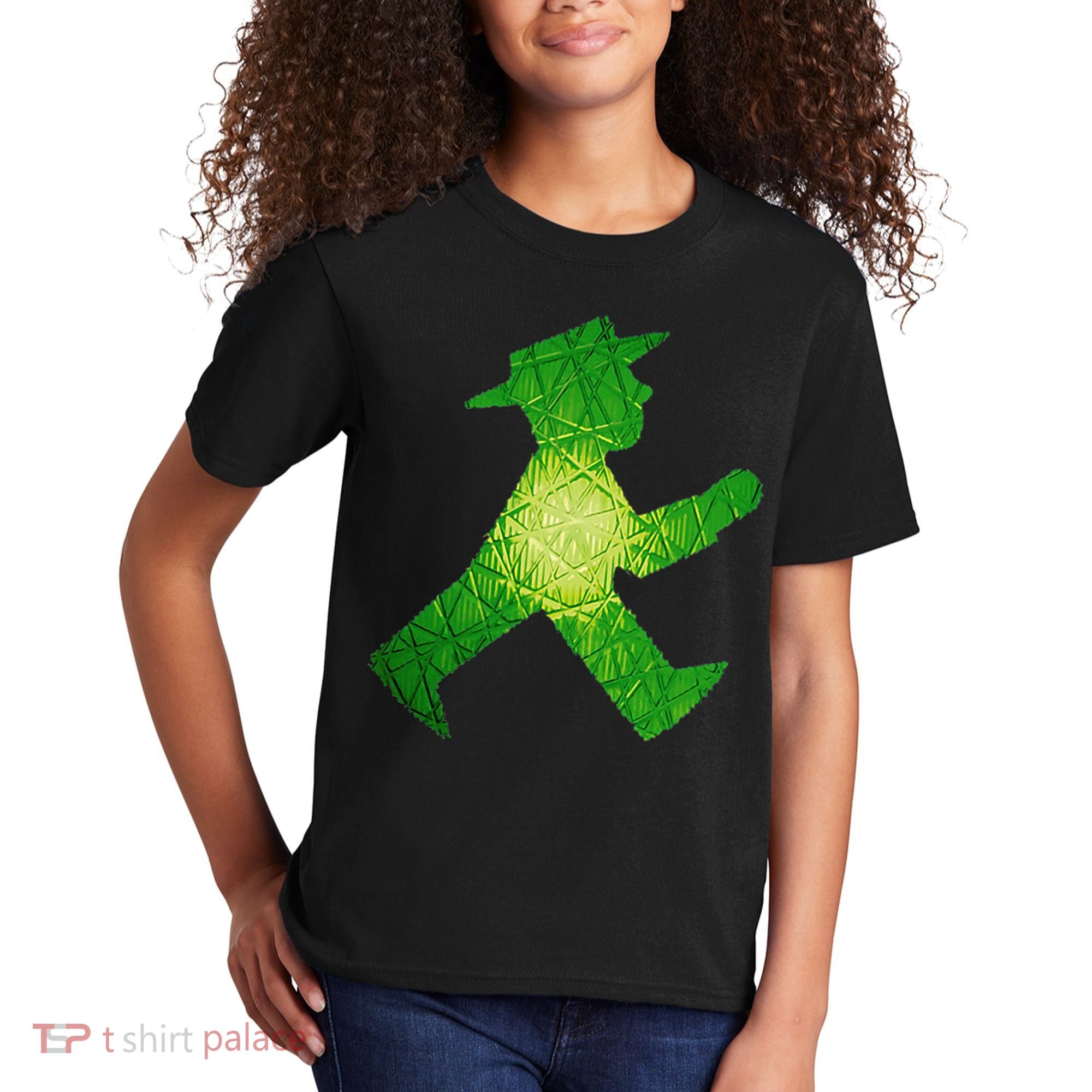 Green Traffic Light Man Ampelmann GrüN Kids T-Shirt