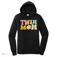 Groovy Twin Mama Funny Mother's Day For New Mom Of Twins Women's Hoodie thumb 0