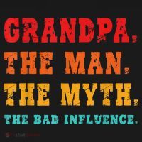 Grandpa The Man The Myth The Bad Influence Women's Tank Top thumb 5