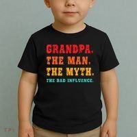 Grandpa The Man The Myth The Bad Influence Toddler T-Shirt thumb 2