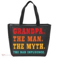 Grandpa The Man The Myth The Bad Influence Tote Bag thumb 0