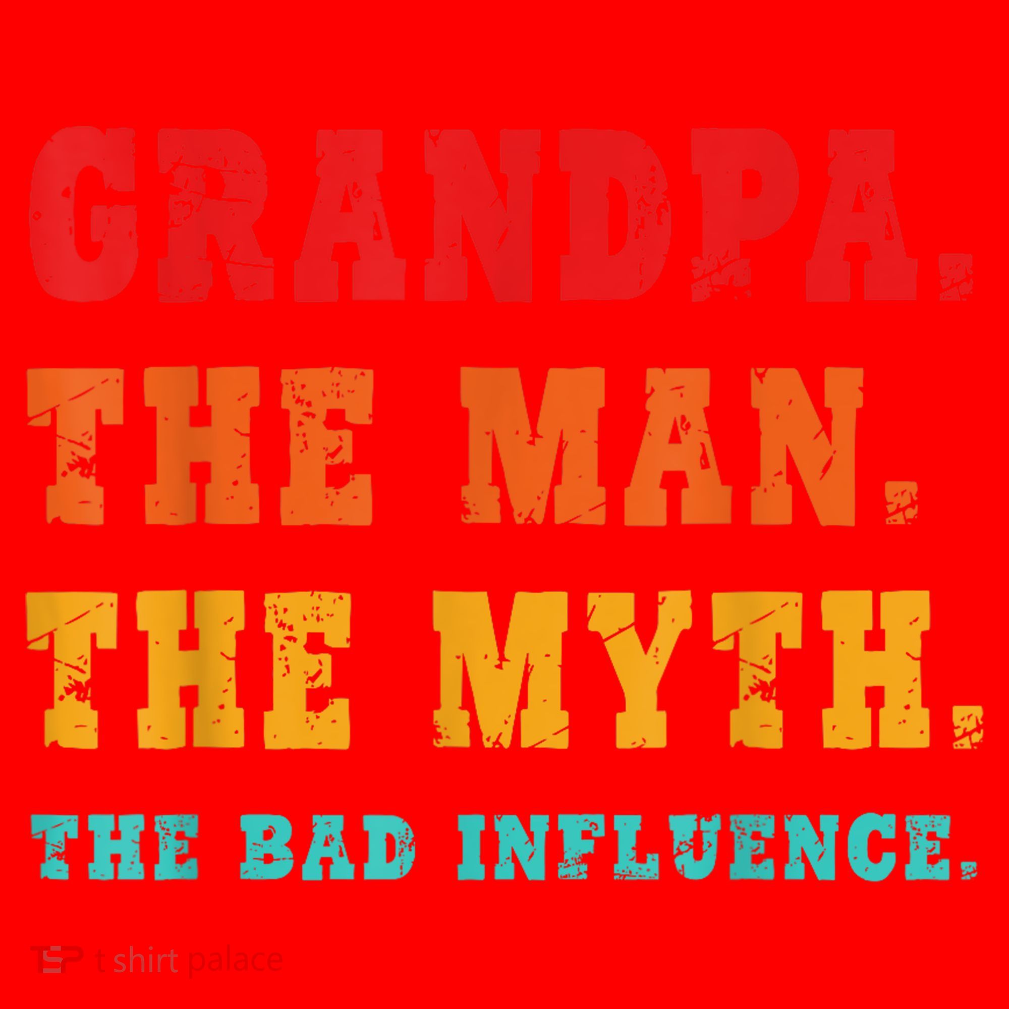 Grandpa The Man The Myth The Bad Influence Santa Hat