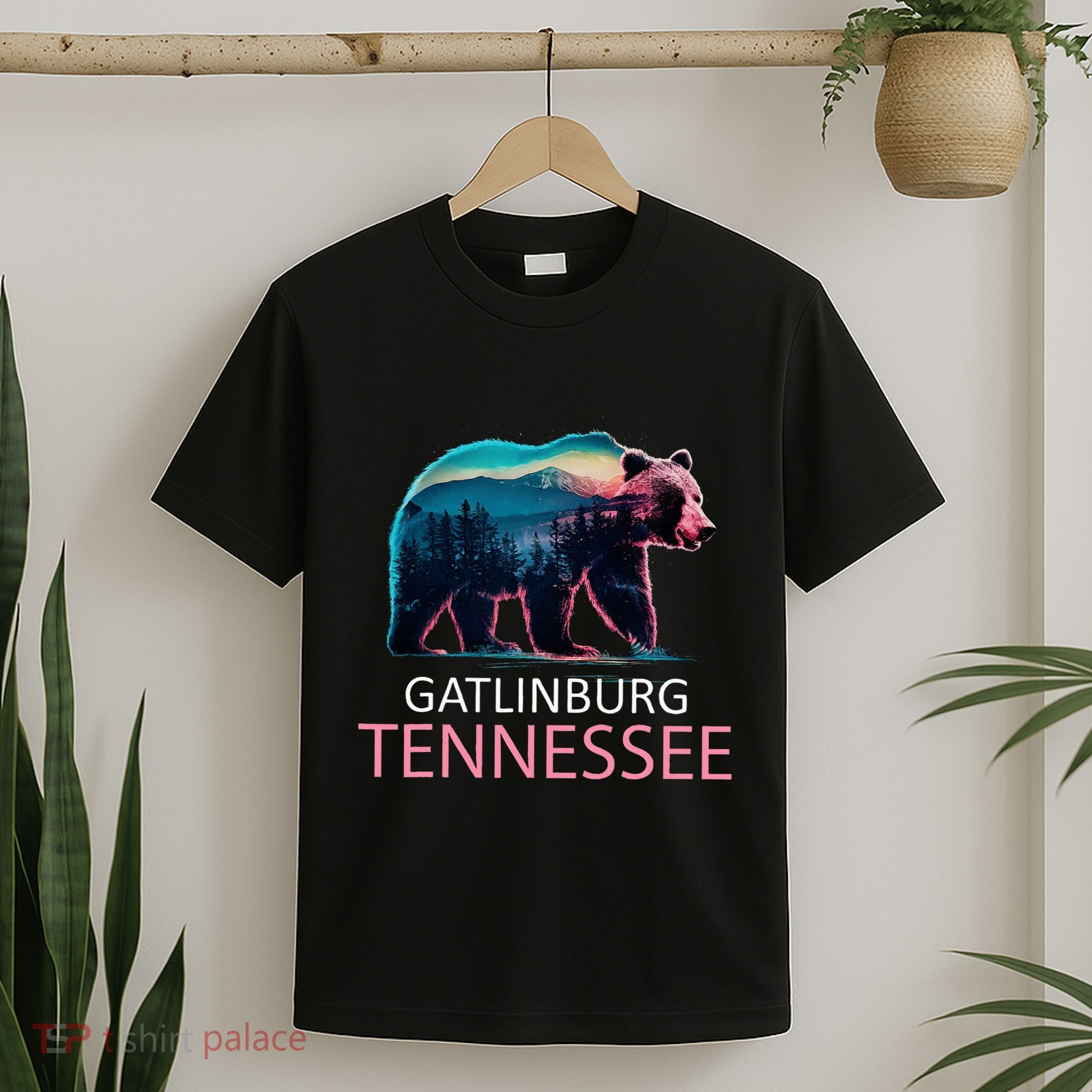Gatlinburg Tennessee Mountains Bear Usa Hiking Souvenir Tn T-Shirt