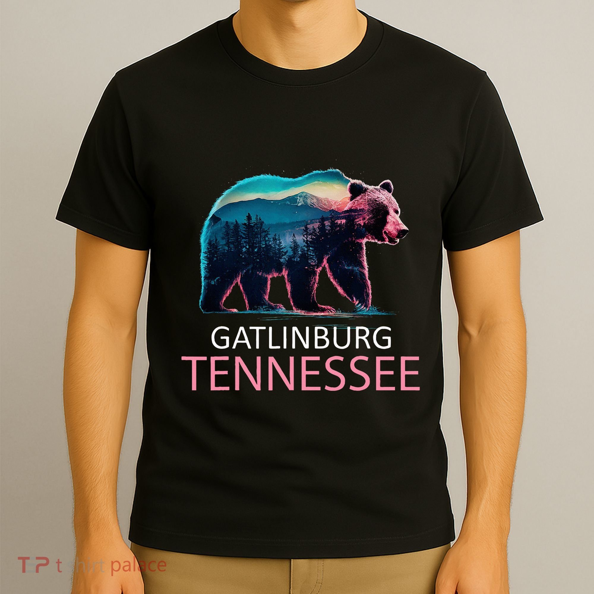 Gatlinburg Tennessee Mountains Bear Usa Hiking Souvenir Tn T-Shirt