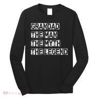 Grandad The Man Myth Legend Long Sleeve Shirt thumb 0
