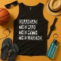 Grandad The Man Myth Legend Tank Top thumb 4