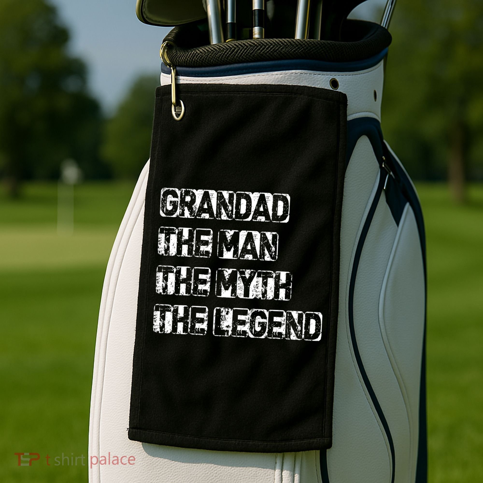 Grandad The Man Myth Legend Golf Towel