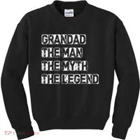 Grandad The Man Myth Legend Kids Sweatshirt thumb 0