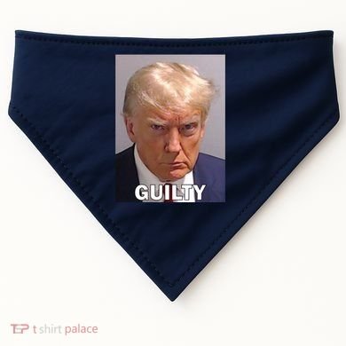 Guilty Trump Mugshot USA-Made Doggie Bandana