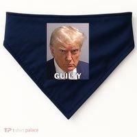 Guilty Trump Mugshot USA-Made Doggie Bandana thumb 0