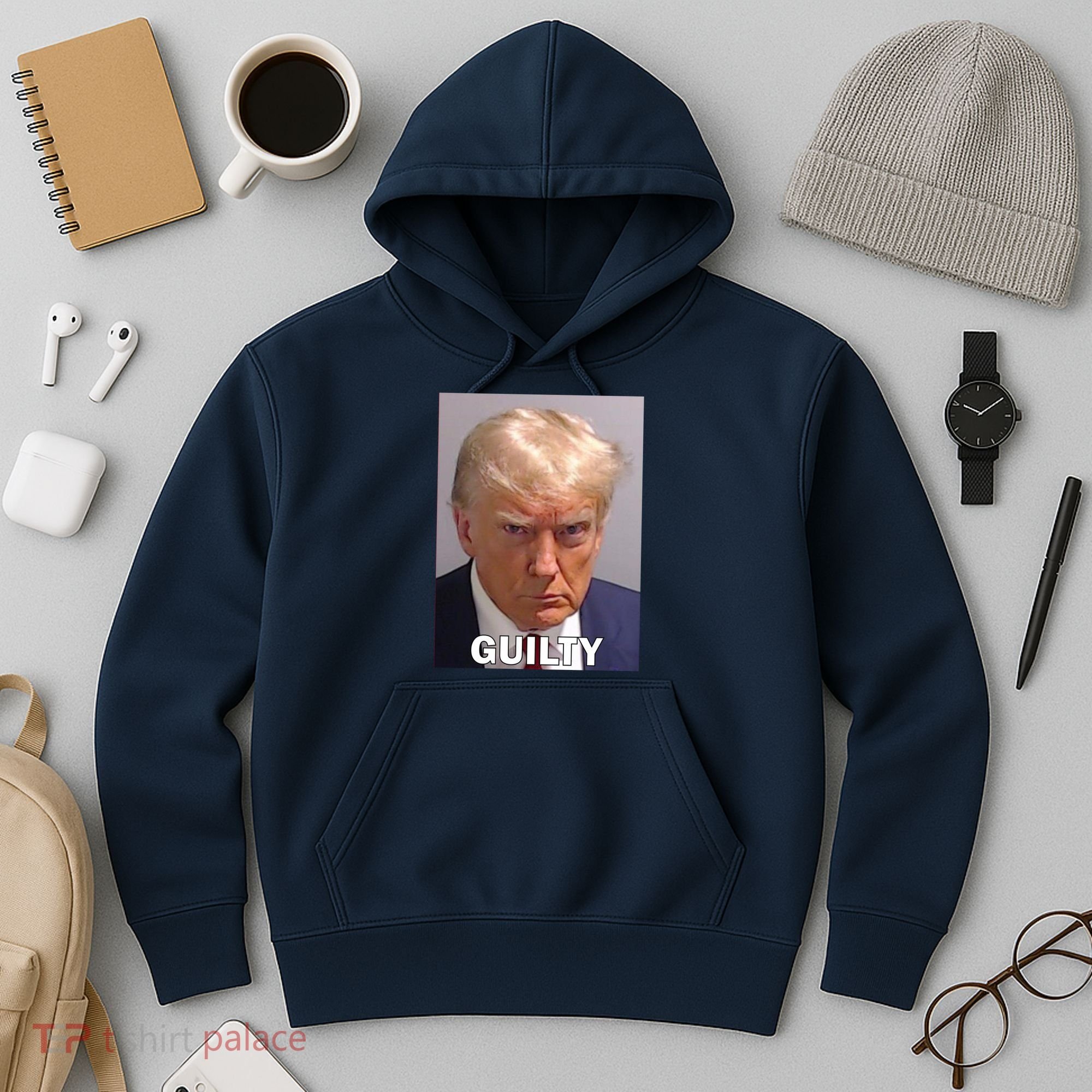 Guilty Trump Mugshot Hoodie