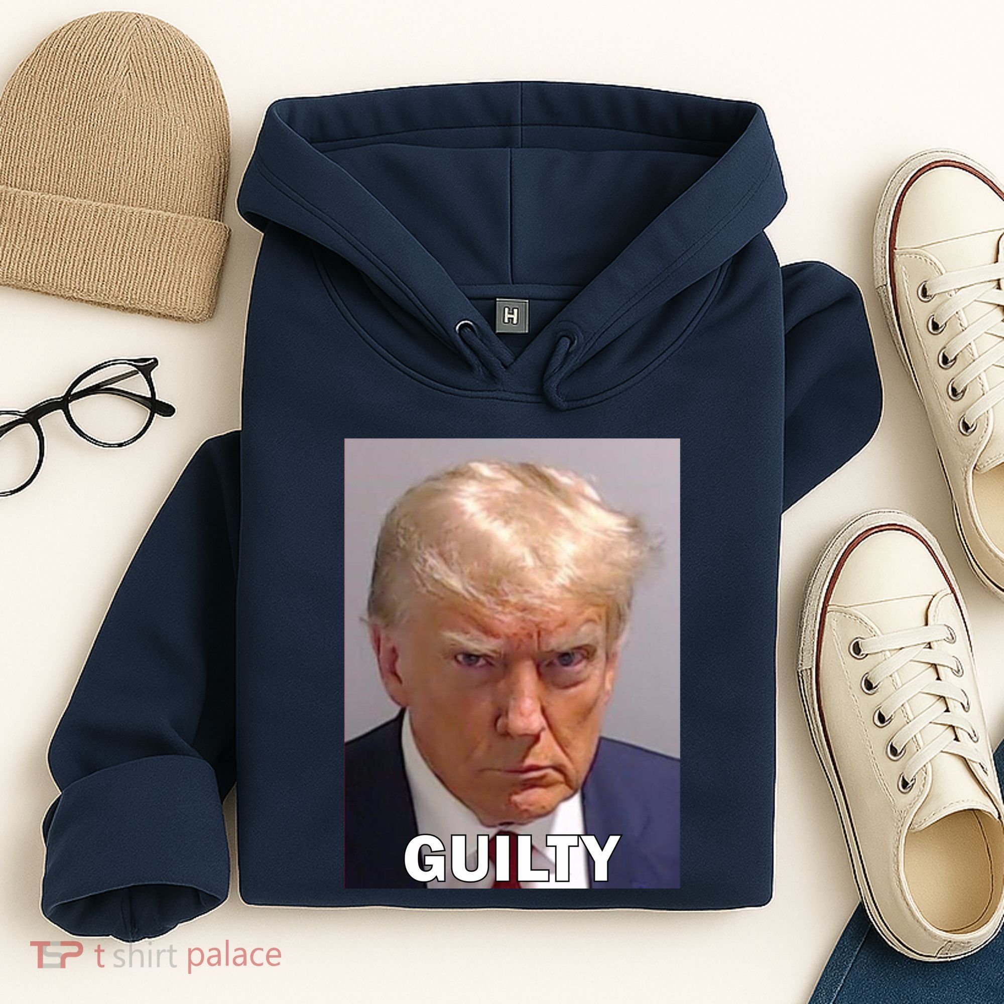Guilty Trump Mugshot Hoodie