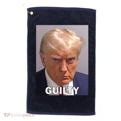 Guilty Trump Mugshot Golf Towel