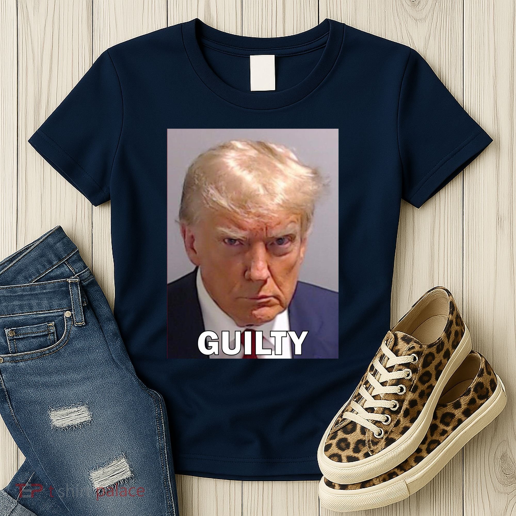 Guilty Trump Mugshot Women's T-Shirt