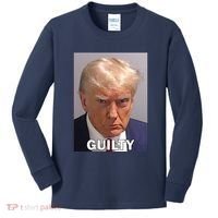 Guilty Trump Mugshot Kids Long Sleeve Shirt thumb 0