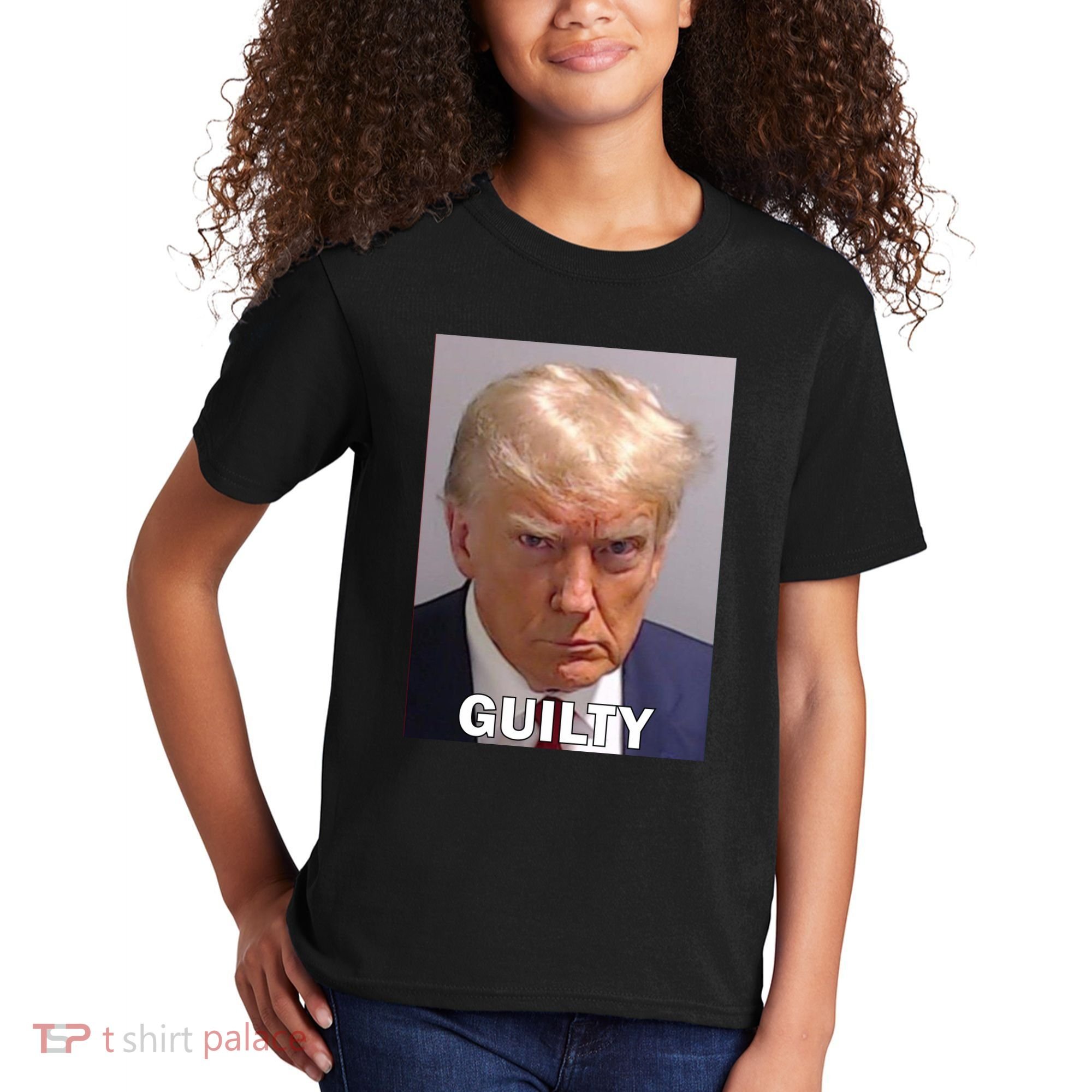 Guilty Trump Mugshot Kids T-Shirt