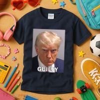 Guilty Trump Mugshot Kids T-Shirt thumb 3