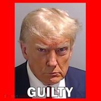 Guilty Trump Mugshot Santa Hat thumb 1