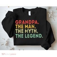 Grandpa The Man The Myth The Legend Fathers Day Gift Sweatshirt thumb 2