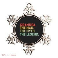 Grandpa The Man The Myth The Legend Fathers Day Gift Ornament thumb 0