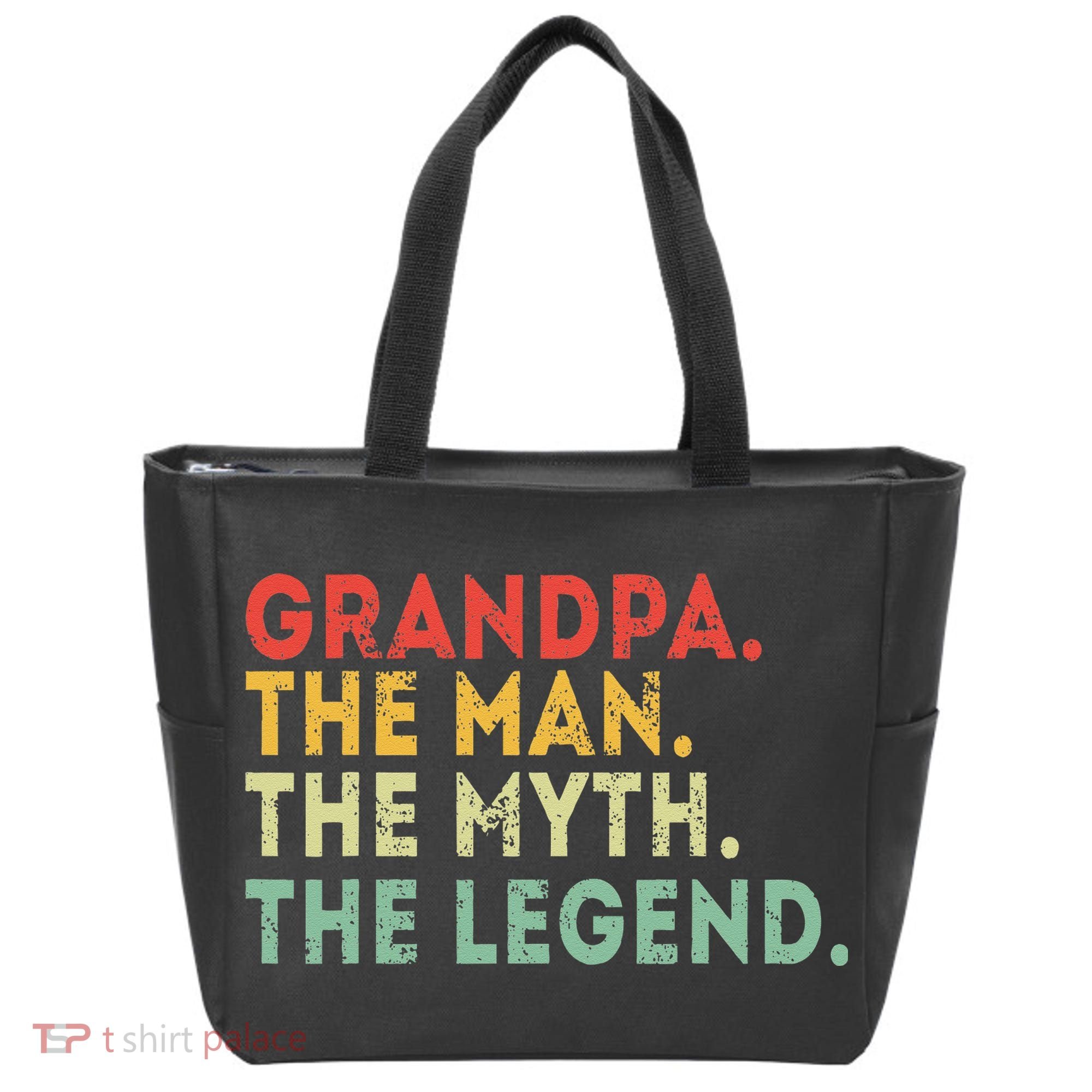 Grandpa The Man The Myth The Legend Fathers Day Gift Tote Bag