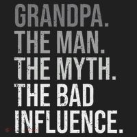 Grandpa The Man The Myth The Bad Influence Grandfather Beanie thumb 2