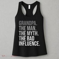 Grandpa The Man The Myth The Bad Influence Grandfather Women's Tank Top thumb 3