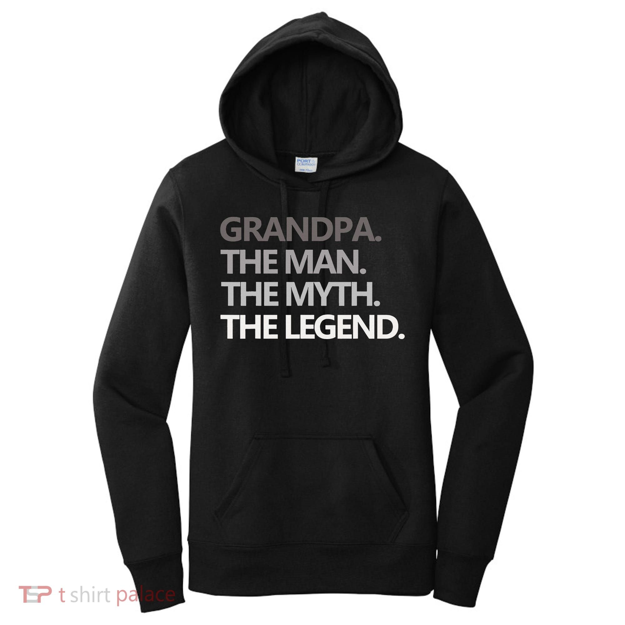 GRANDPA THE MAN THE MYTH THE LEGEND Men Gift Fathers Day Women's Hoodie