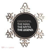 GRANDPA THE MAN THE MYTH THE LEGEND Men Gift Fathers Day Ornament thumb 0