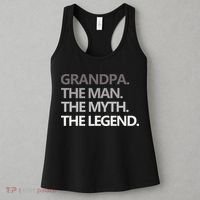 GRANDPA THE MAN THE MYTH THE LEGEND Men Gift Fathers Day Women's Tank Top thumb 3