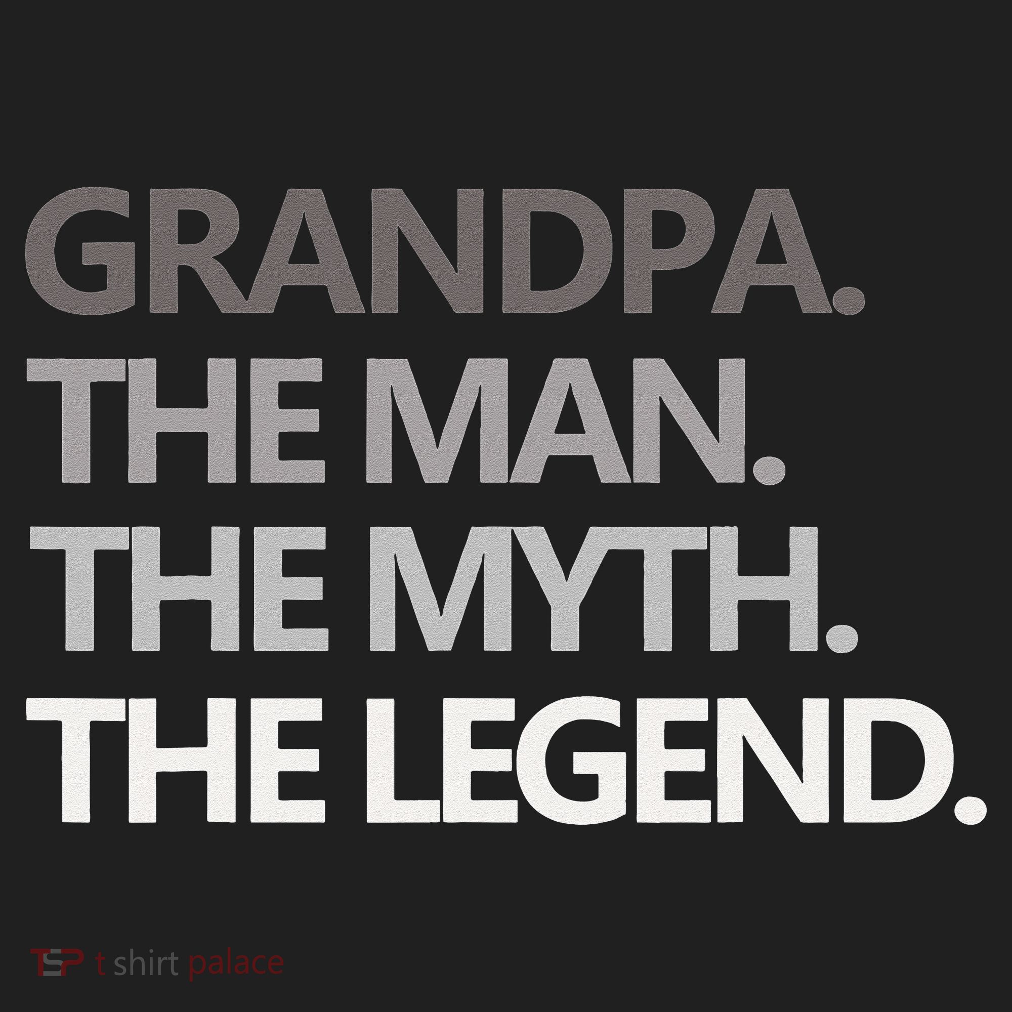 GRANDPA THE MAN THE MYTH THE LEGEND Men Gift Fathers Day Golf Towel