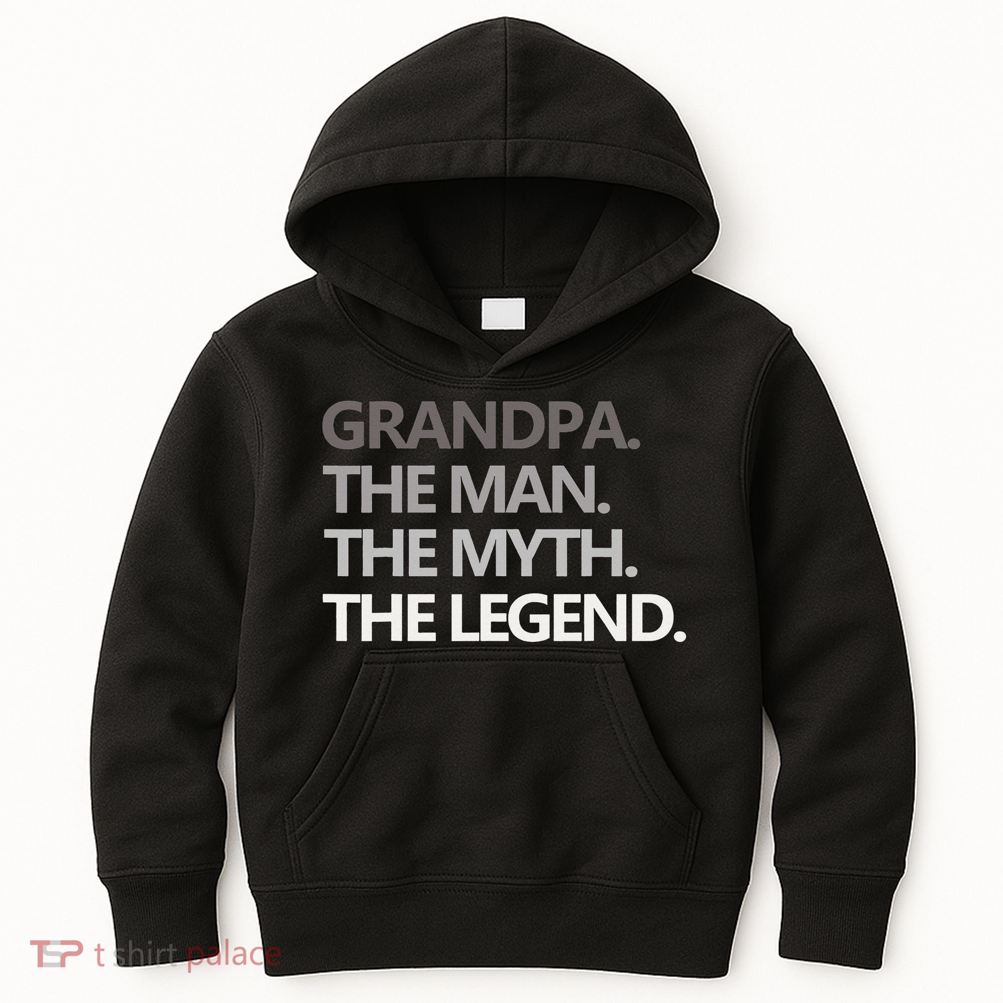 GRANDPA THE MAN THE MYTH THE LEGEND Men Gift Fathers Day Kids Hoodie