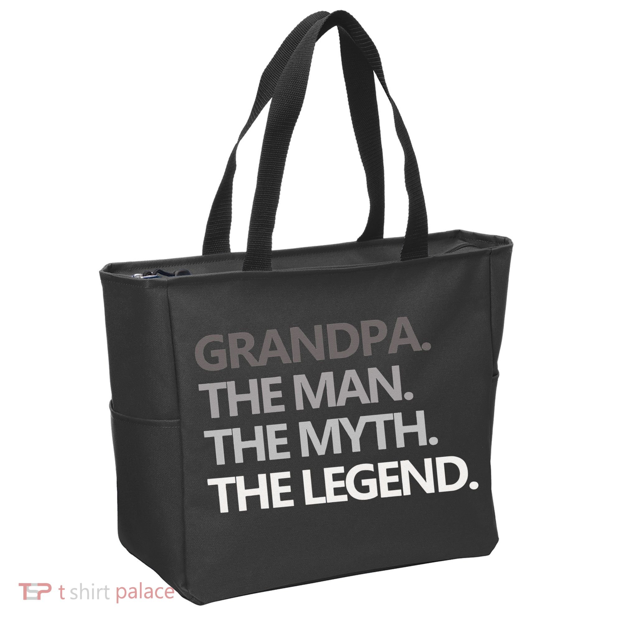 GRANDPA THE MAN THE MYTH THE LEGEND Men Gift Fathers Day Tote Bag