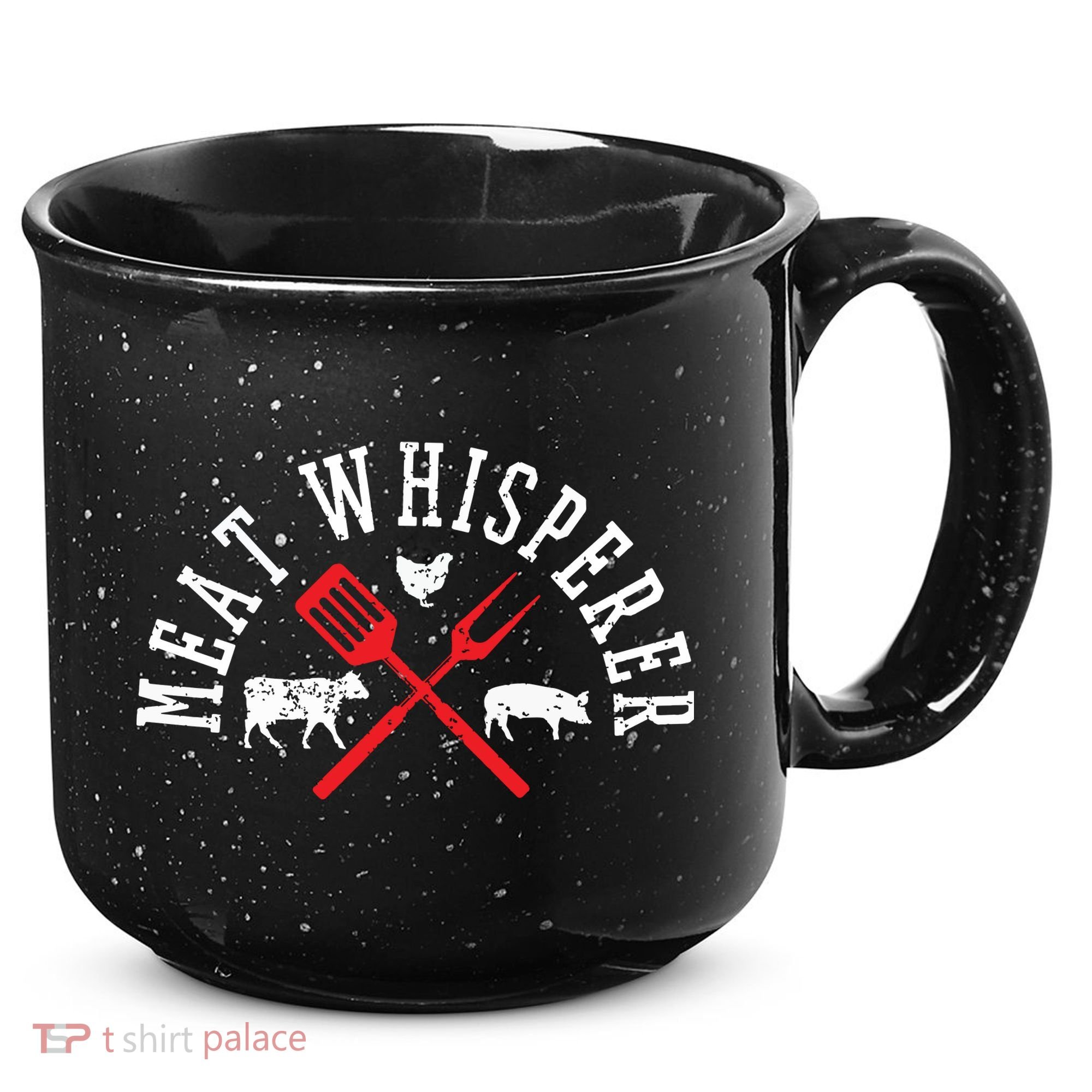 Grilling T Meat Whisperer Funny BBQ Chef Gift 15oz Campfire Ceramic Mug