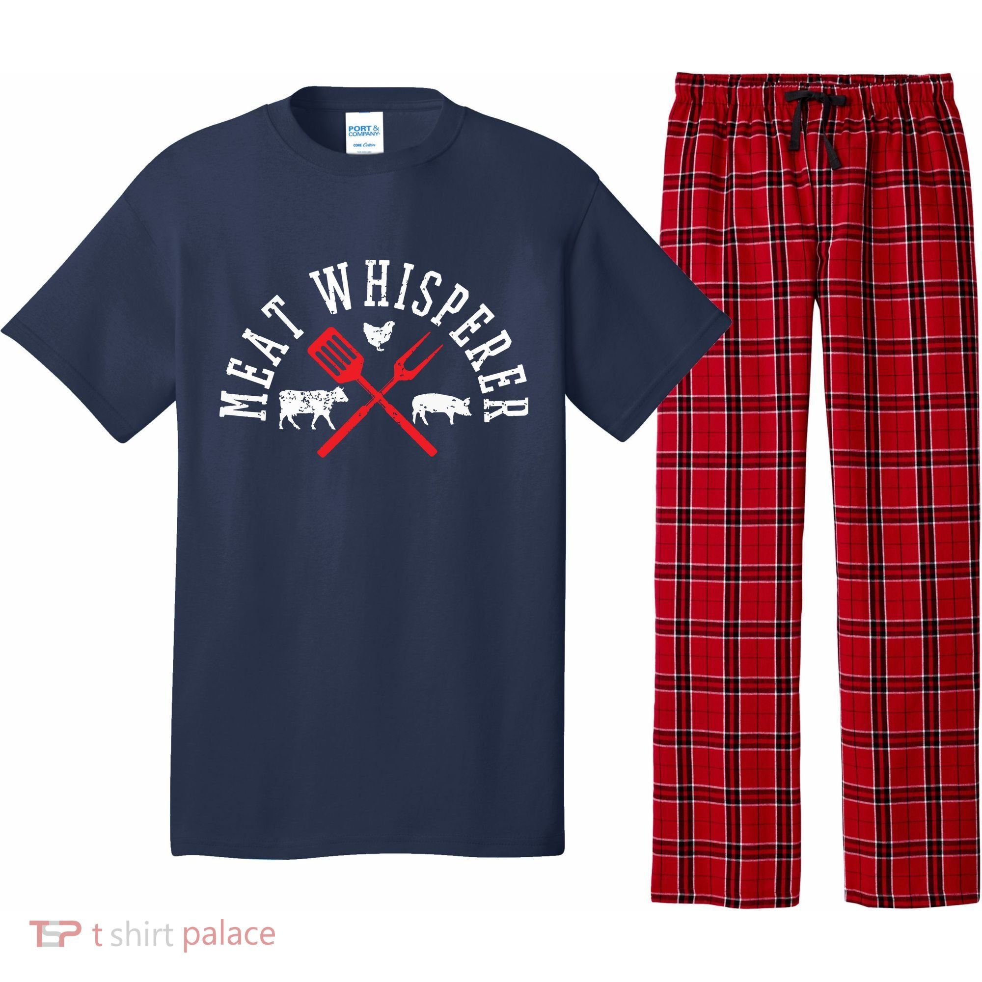 Grilling T Meat Whisperer Funny BBQ Chef Gift Pajama Set