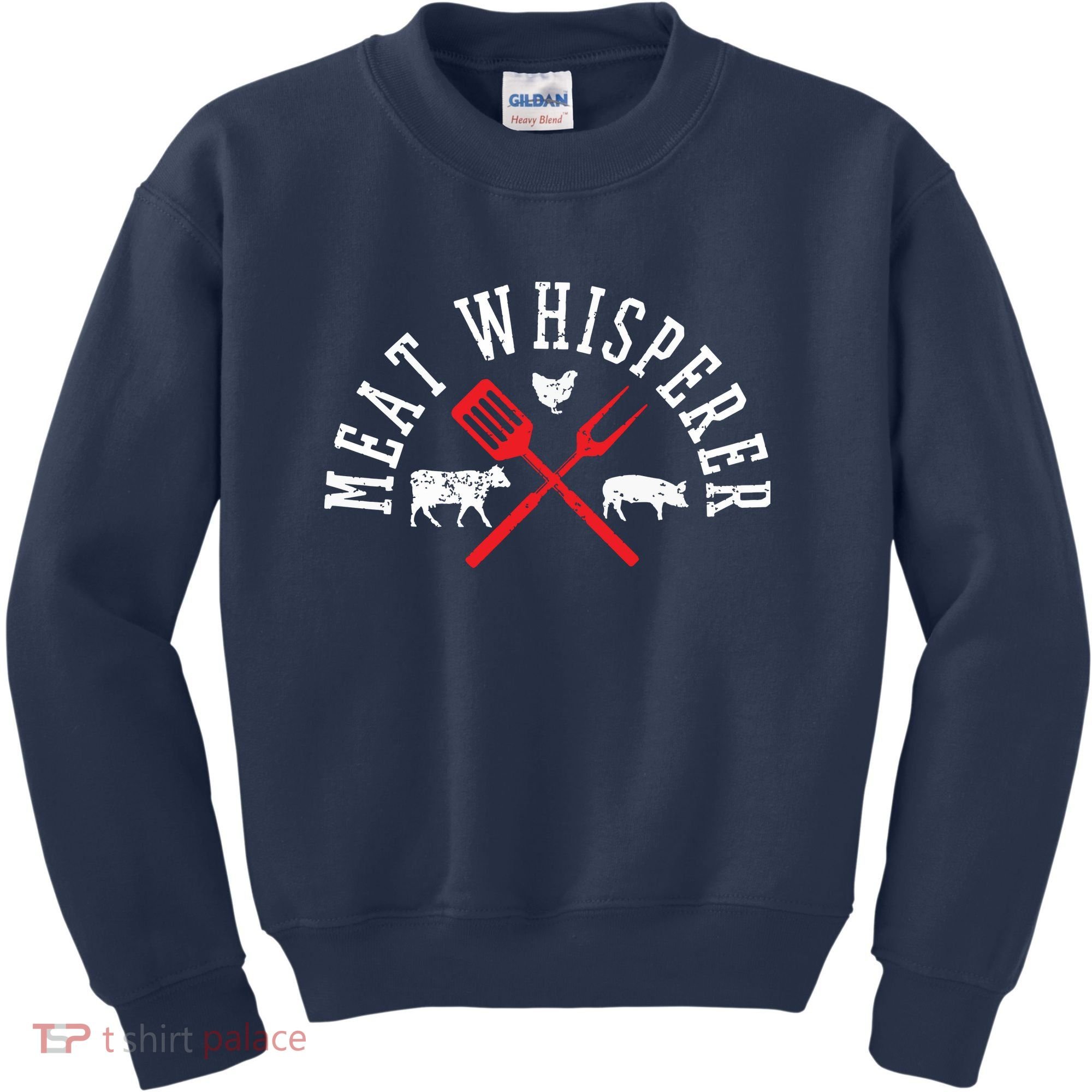 Grilling T Meat Whisperer Funny BBQ Chef Gift Kids Sweatshirt
