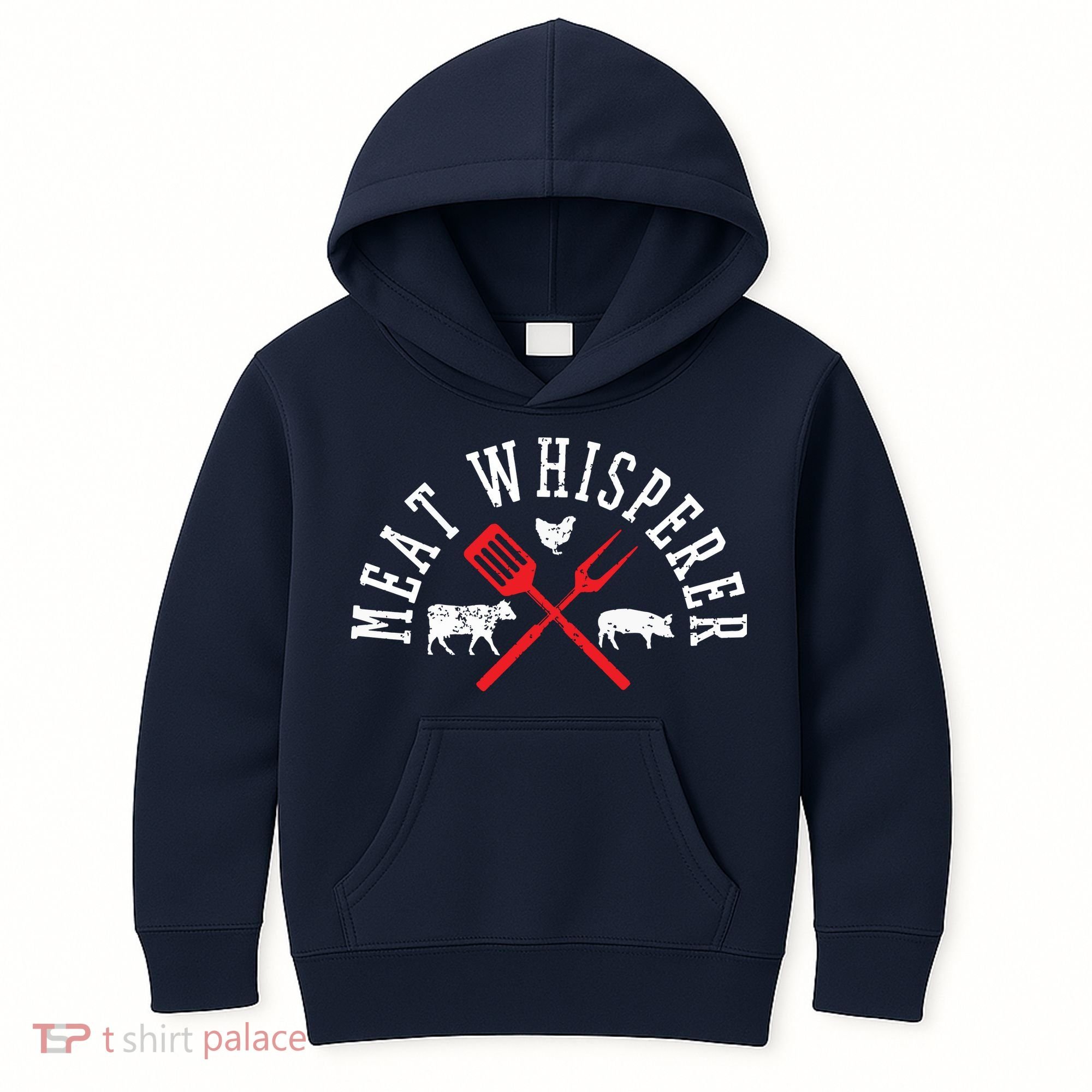 Grilling T Meat Whisperer Funny BBQ Chef Gift Kids Hoodie