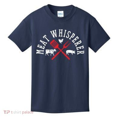 Grilling T Meat Whisperer Funny BBQ Chef Gift Kids T-Shirt