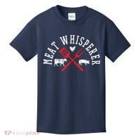 Grilling T Meat Whisperer Funny BBQ Chef Gift Kids T-Shirt thumb 0
