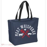 Grilling T Meat Whisperer Funny BBQ Chef Gift Tote Bag thumb 2
