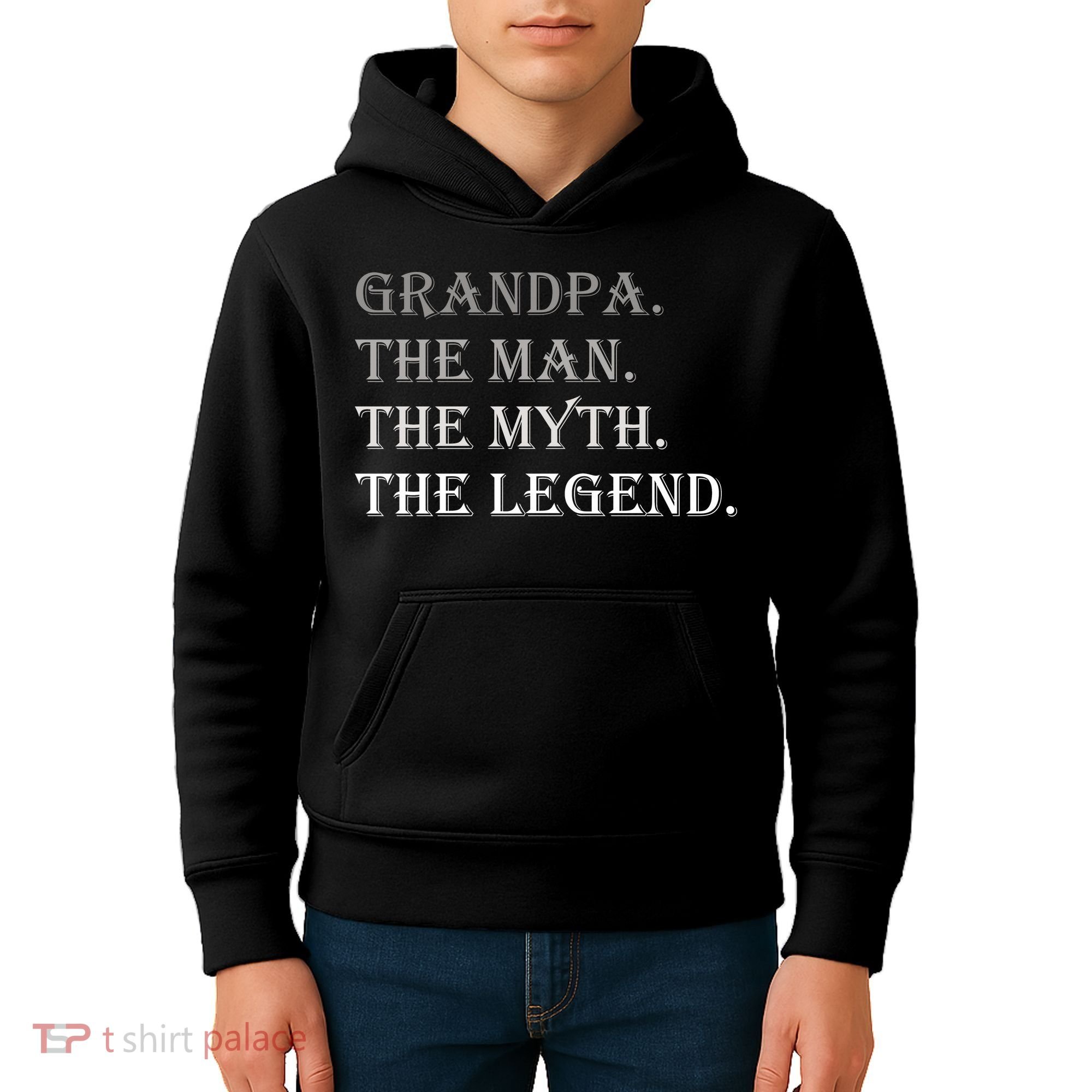 Grandpa The Man The Myth The Legend Kids Hoodie