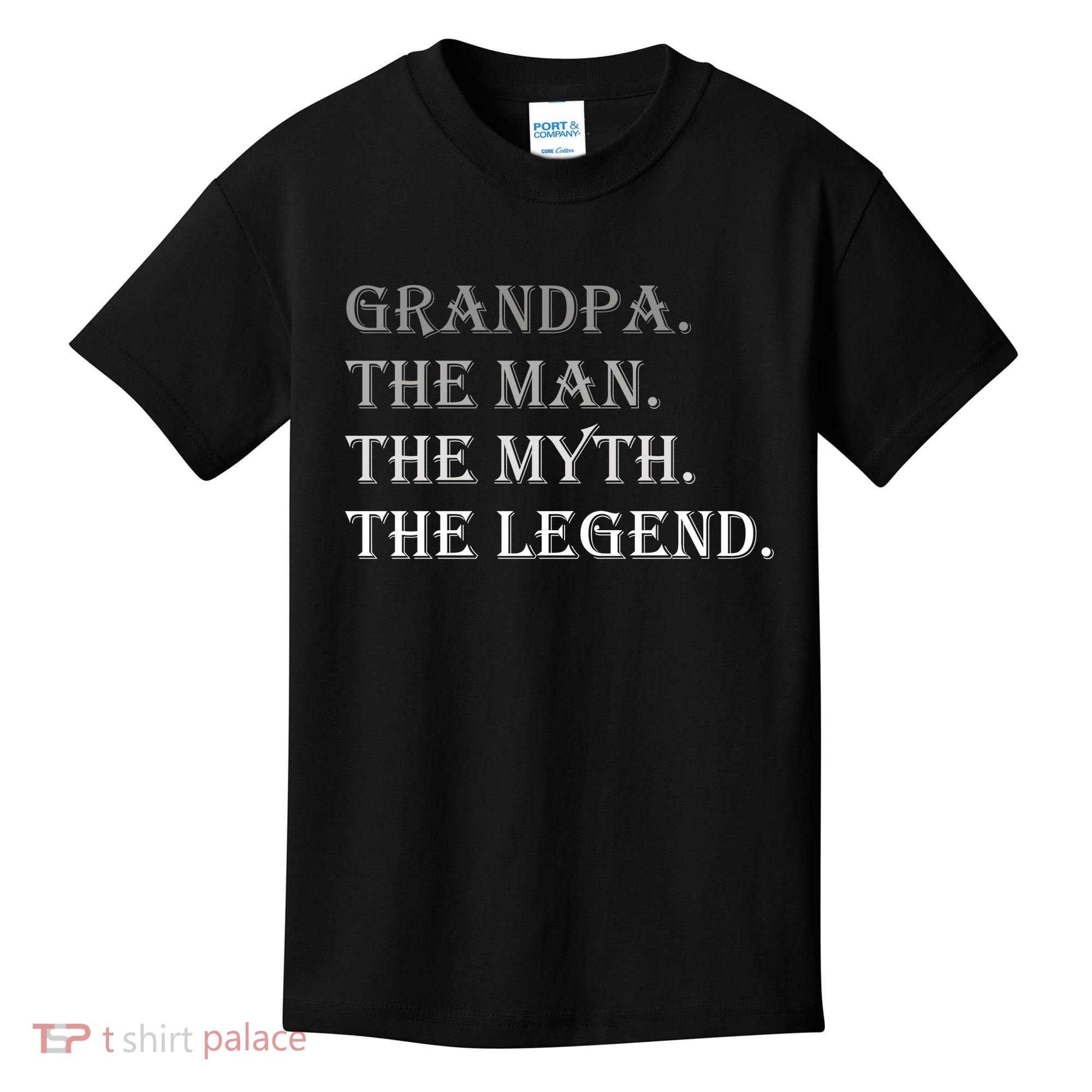 Grandpa The Man The Myth The Legend Kids T-Shirt