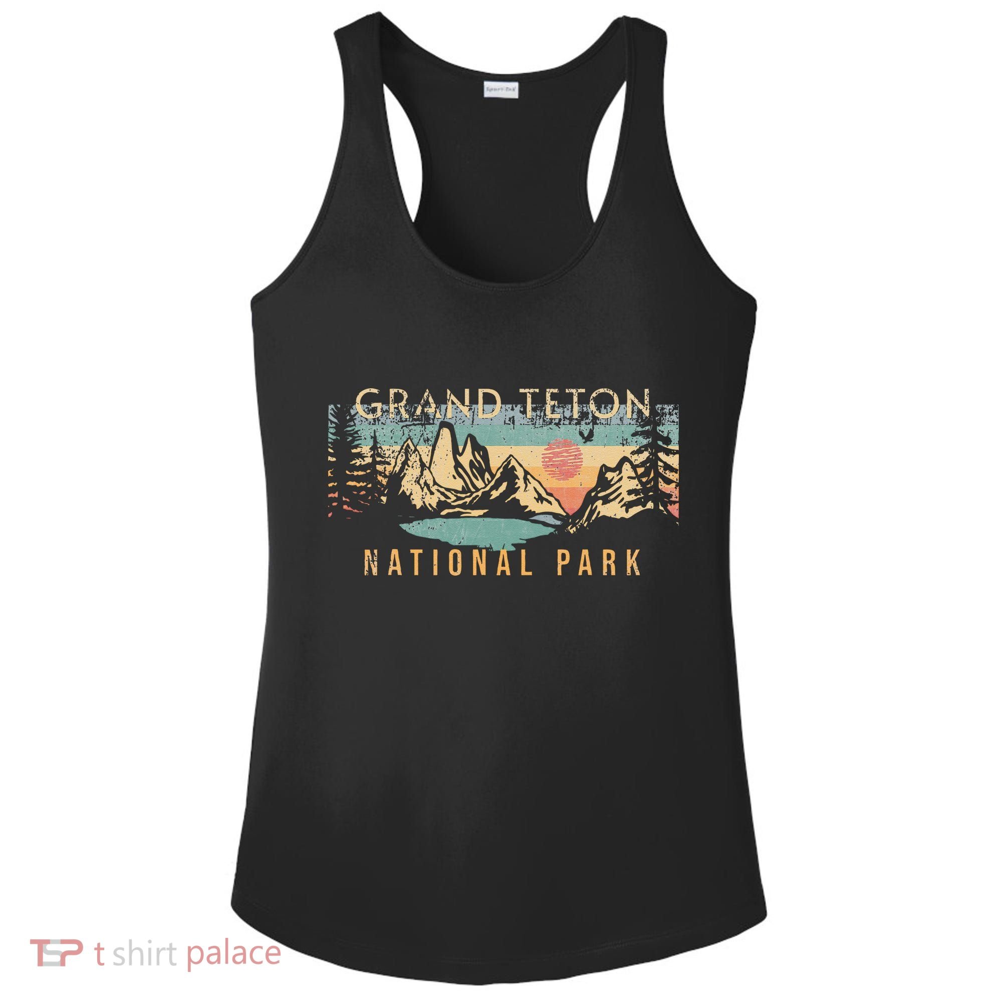 Grand Teton National Park Ladies PosiCharge Competitor Racerback Tank
