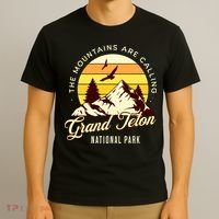 Grand Teton National Park Camping Hiking Family Vacation T-Shirt thumb 3