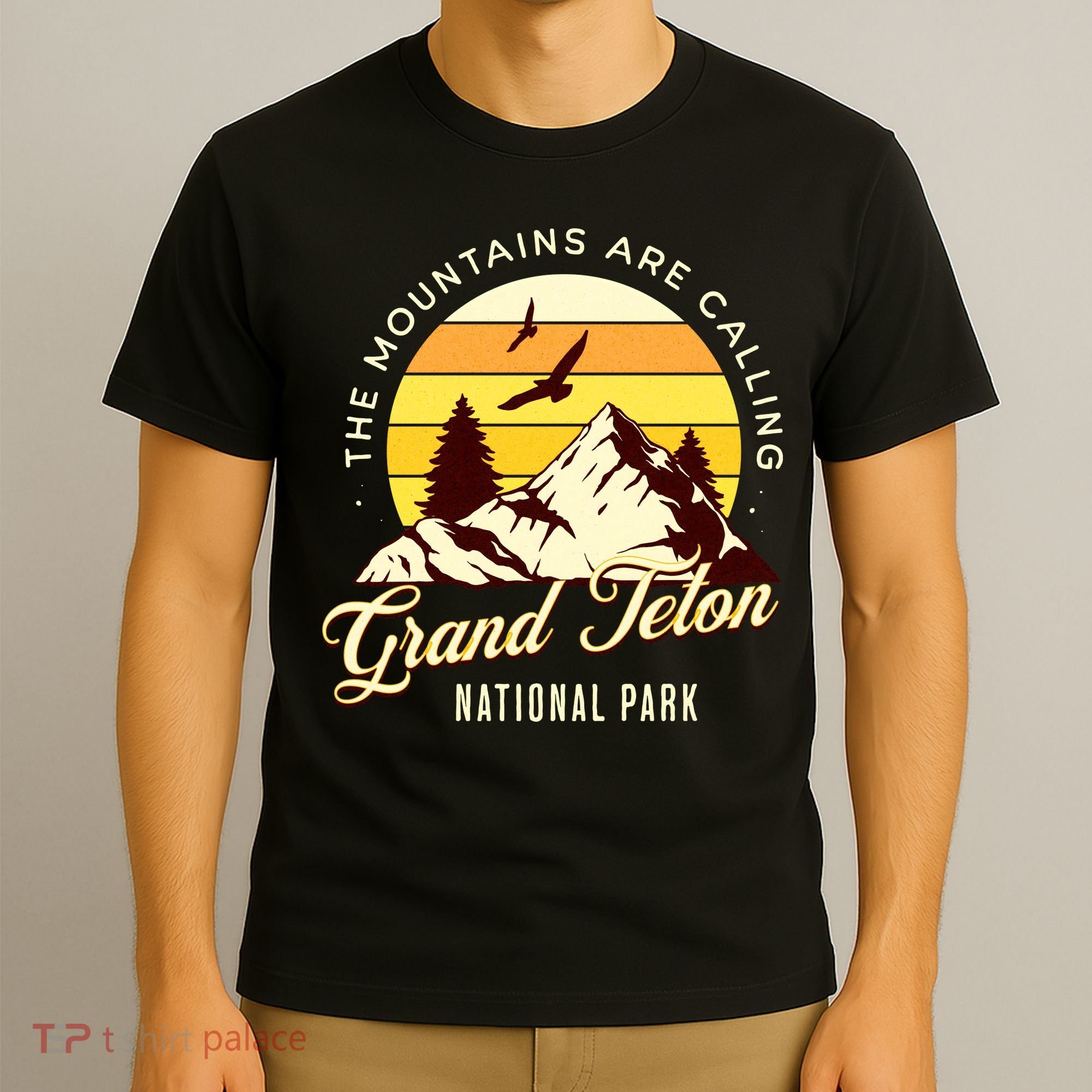 Grand Teton National Park Camping Hiking Family Vacation T-Shirt