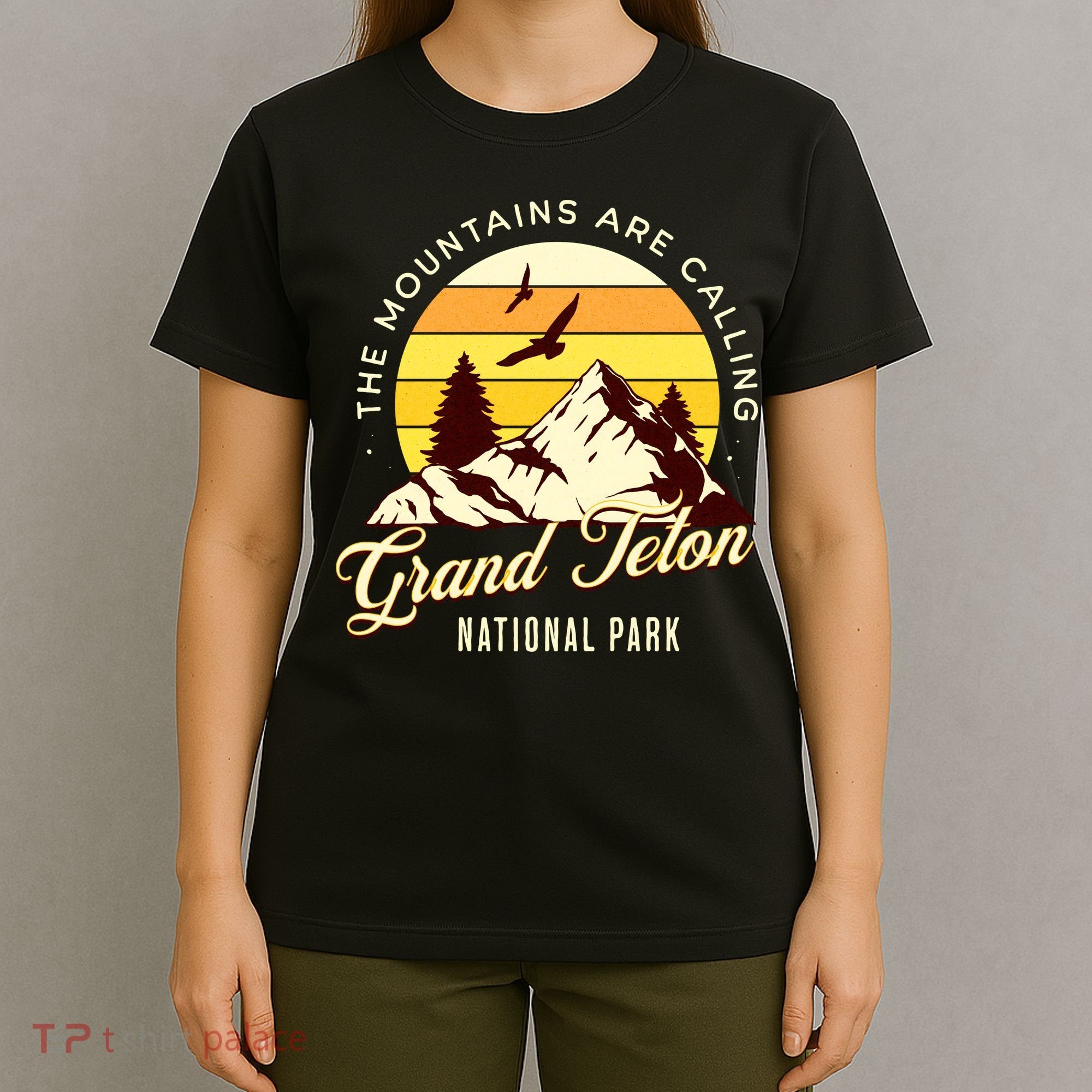Grand Teton National Park Camping Hiking Family Vacation T-Shirt