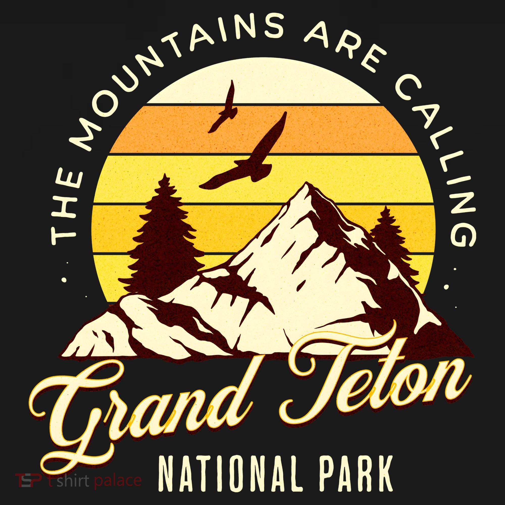 Grand Teton National Park Camping Hiking Family Vacation T-Shirt