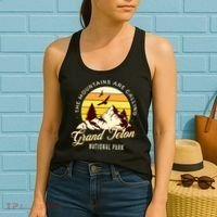 Grand Teton National Park Camping Hiking Family Vacation Women's Tank Top thumb 2